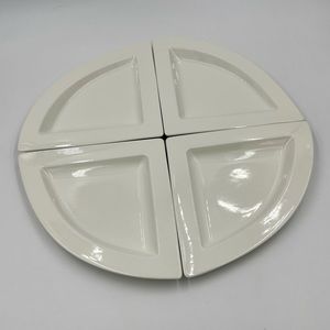 Set of 4 Villeroy Boch New Wave Triangle Dinner Salad Appetizer Plate 8 1/2”